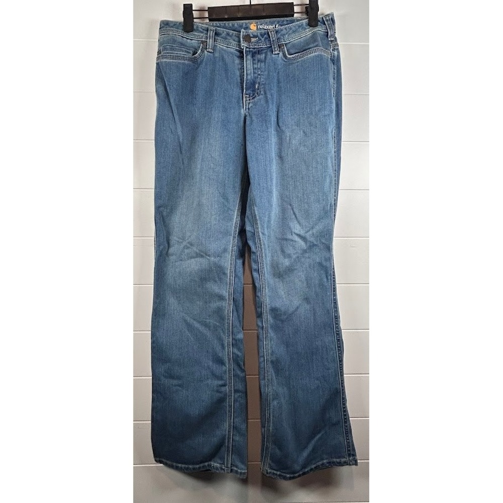 Carhartt Jasper Relaxed Fit Jeans Bootcut Stretch Size 6 Regular 100655-456